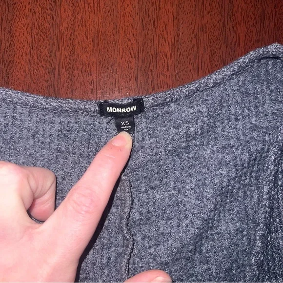 Monrow Gray Long Sleeve Romper - Picture 2 of 4